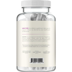 Closeup of Clear Formulas quercetin capsules highlighting convenient daily dosing