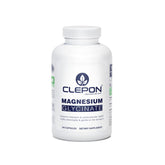 CLEPON Magnesium Glycinate bottle front promoting high-absorption daily wellness.