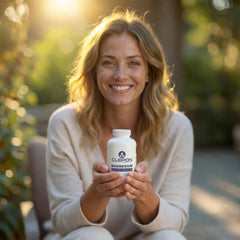 Close-up of CLEPON Magnesium Glycinate capsule closeup highlighting gentle digestion benefits.