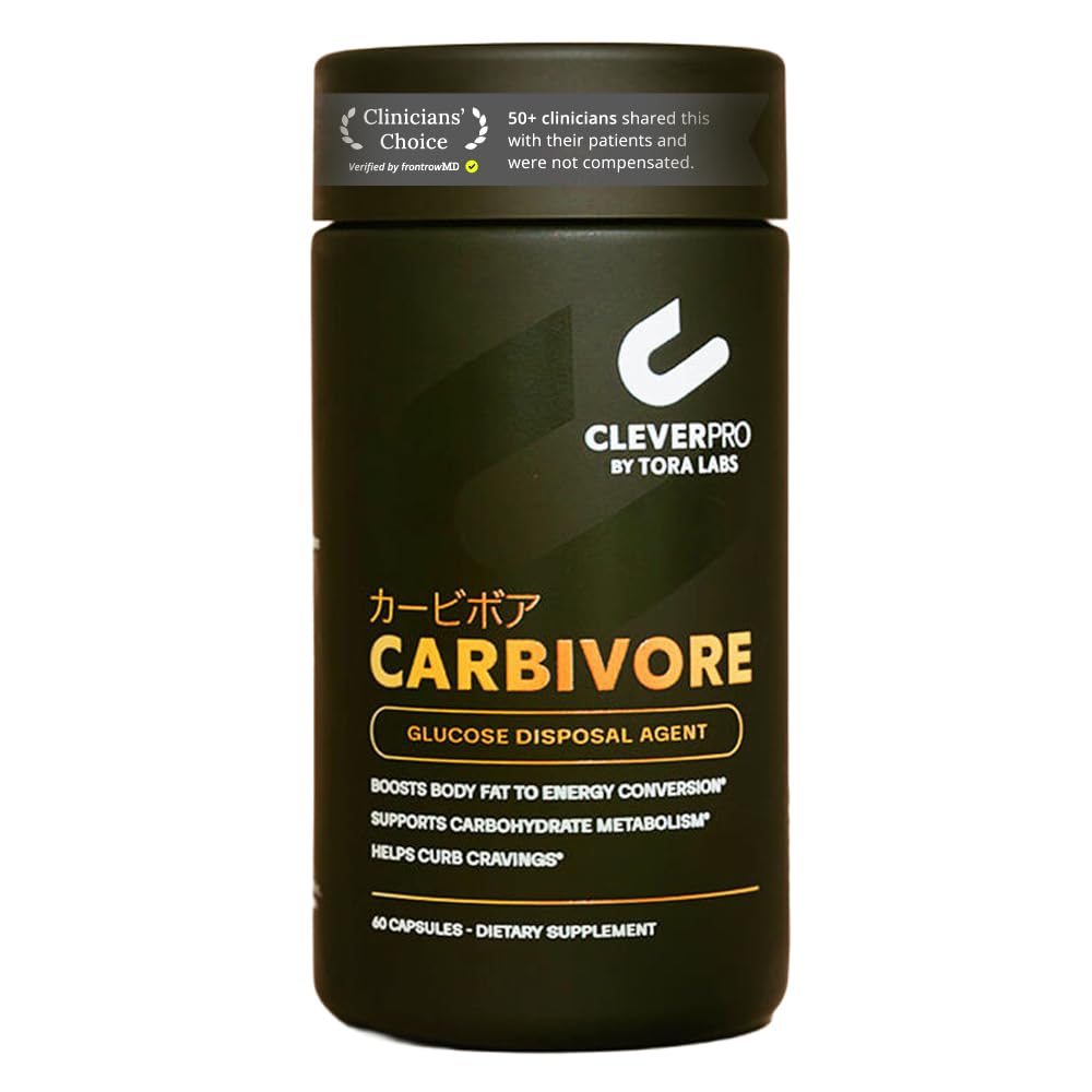 CleverPro by Tora Labs Carbivore bottle front view showing metabolism support potential