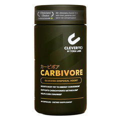 CleverPro by Tora Labs Carbivore bottle front view showing metabolism support potential