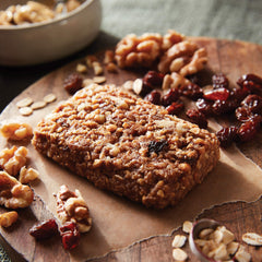 Ingredients of CLIF Bar Oatmeal Raisin Walnut emphasize natural carbs and fiber