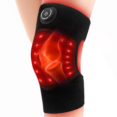 CLMTAS red light knee pads in use for joint warmth and recovery.