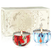 CLTNIKET Lavender round jar candle for calming ambiance