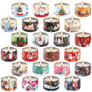 CLTNIKET vanilla scented Christmas tin candle for cozy evenings.