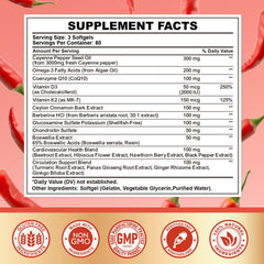 CNCHEF Cayenne softgels serving shows a simple daily capsule routine.