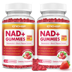 CNCHEF NAD+ Gummies bottle for daily energy support and healthy aging.
