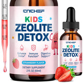CNCHEF Zeolite Detox Drops bottle for kids, convenient daily immune and gut support.