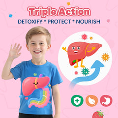 CNCHEF Zeolite Detox Drops strawberry flavor appeals to kids during dosing.