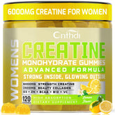 CNFHDI creatine gummies bottle highlighting strength support for workouts
