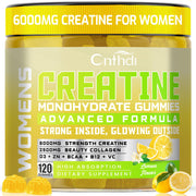 CNFHDI creatine gummies bottle highlighting strength support for workouts