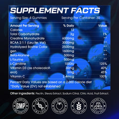 CNFHDI blueberry-flavored gummies close-up showing vegan nutrition.