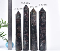 CNYANFEI garnet wand on altar conveying balance and focus.