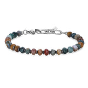 COAI Hematite Indian Agate bracelet closeup highlighting natural luster for daily wear