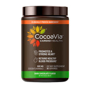 CocoaVia Cardio Health Powder canister with Cocoapro extract for heart-friendly nutrition.