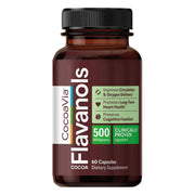 CocoaVia Heart and Brain supplement bottle for circulation and energy support.