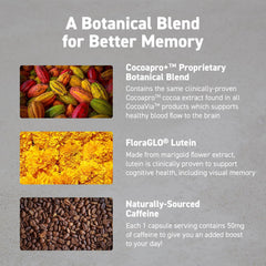 CocoaVia Cocoapro blend graphic on label showcasing flavanol science.