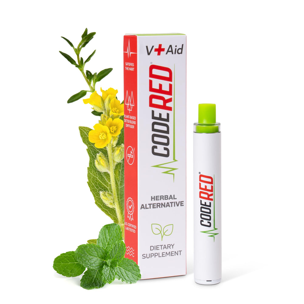 Code Red V-Aid Diffuser Pen front view for portable aromatherapy on the go.