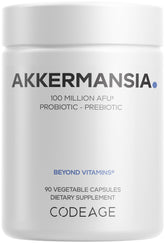Codeage Akkermansia bottle with capsules for daily gut support