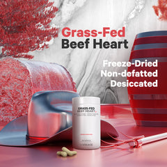 Codeage beef heart and liver combo highlights natural nutrients for a well-rounded profile.