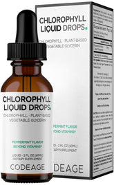 Codeage Chlorophyll Liquid Drops bottle for daily wellness.