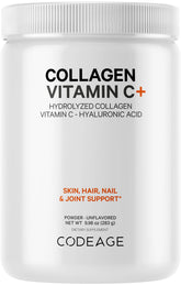 Codeage Collagen Peptides Powder bottle ready for daily use in drinks.