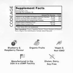 Codeage Elderberry Vitamins Pro dropper for easy, flexible dosing