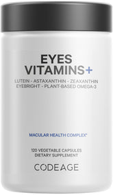 Codeage Eyes Vitamins bottle front showing a complete eye health supplement for daily support