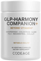 Codeage GLP-Harmony Companion+ bottle for daily wellness support and easy dosing