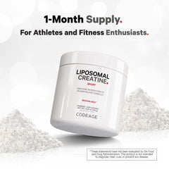 Codeage liposomal creatine powder with sunflower liposome for purity and quality