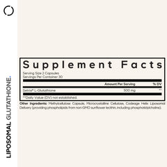 Codeage Liposomal Glutathione capsules close-up showing easy-to-swallow capsules.
