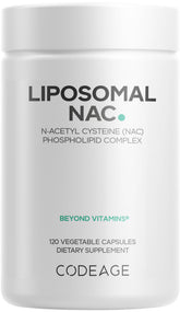 Codeage Liposomal NAC bottle front view for convenient daily supplementation.