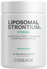 Codeage Liposomal Strontium supplement bottle showcases premium packaging and ease of use.