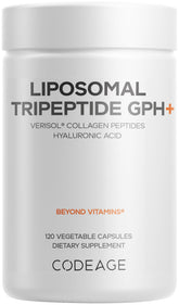 Codeage Liposomal Tripeptide GPH+ bottle front for daily skin support