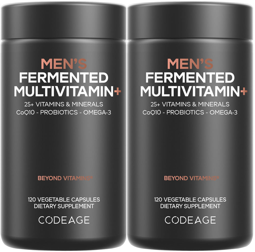 Codeage Men's Daily Multivitamin bottle front for daily vitality and broad nutrition
