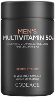 Codeage Men's Multivitamin 50 bottle supports daily nutrients for men over 50.