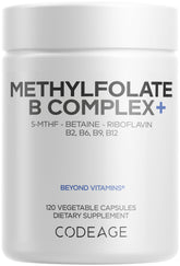 Codeage Methylfolate B Complex bottle front for daily methylation support.