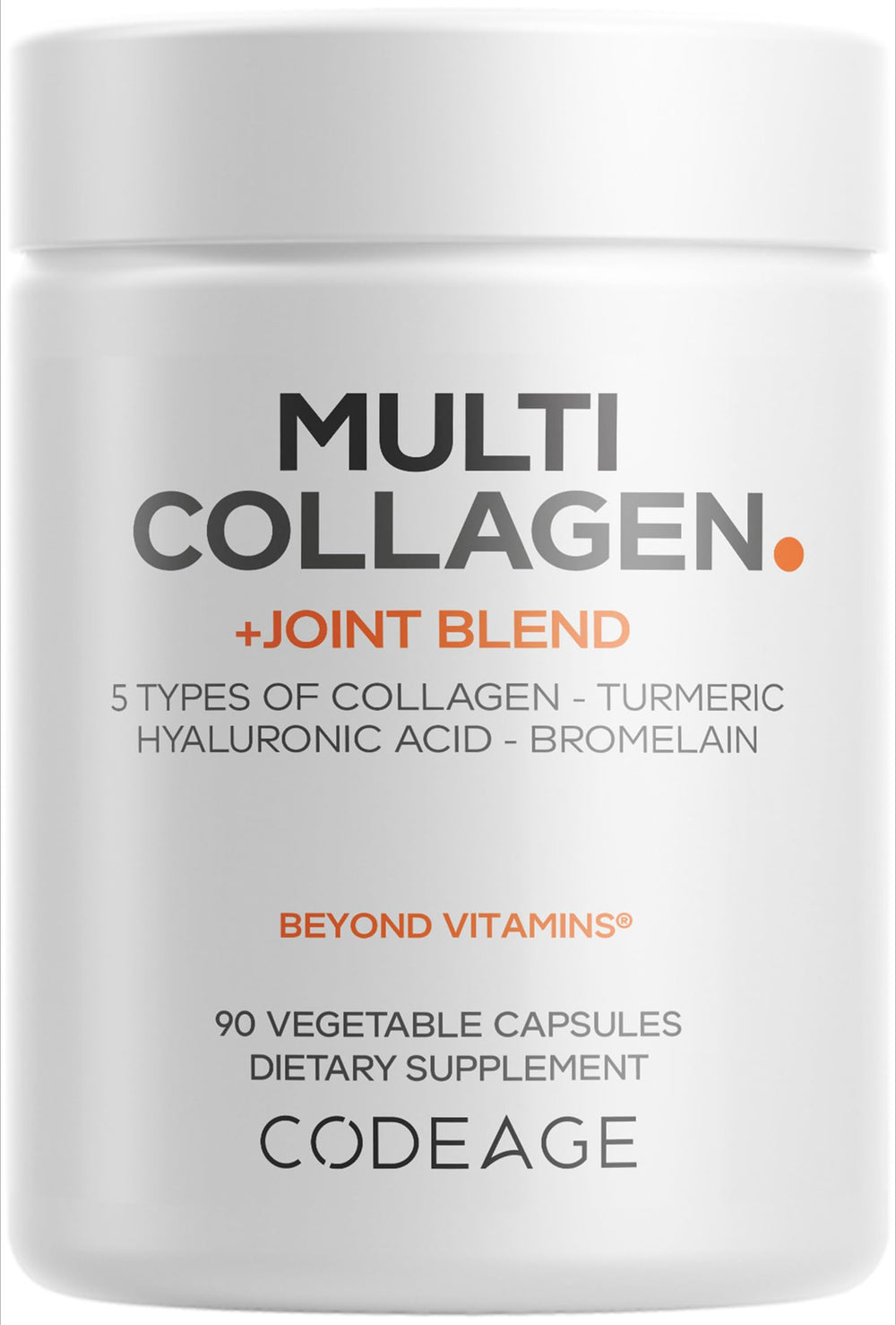Codeage Multi Collagen bottle displayed for daily joint support and overall wellness.