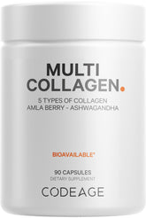 Codeage Multi Collagen Capsules bottle for convenient daily collagen intake.
