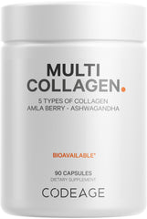 Codeage Multi Collagen Capsules bottle for convenient daily collagen intake.