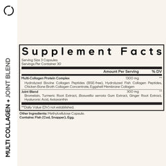 Codeage Multi Collagen capsules closeup showing convenient daily dosing for support.