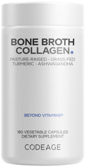Codeage Organic Bone Broth Collagen Capsules bottle for on-the-go daily support