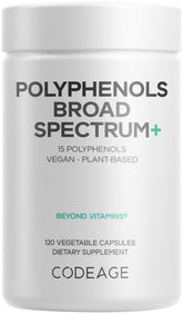 Codeage Polyphenols Broad Spectrum capsules for daily vegan polyphenol support