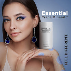 Codeage Selenium 200 mcg phospholipid delivery closeup illustrates advanced encapsulation.