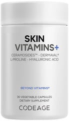 Codeage Skin Vitamins+ ceramosides bottle closeup highlighting skin-supporting phytoceramides