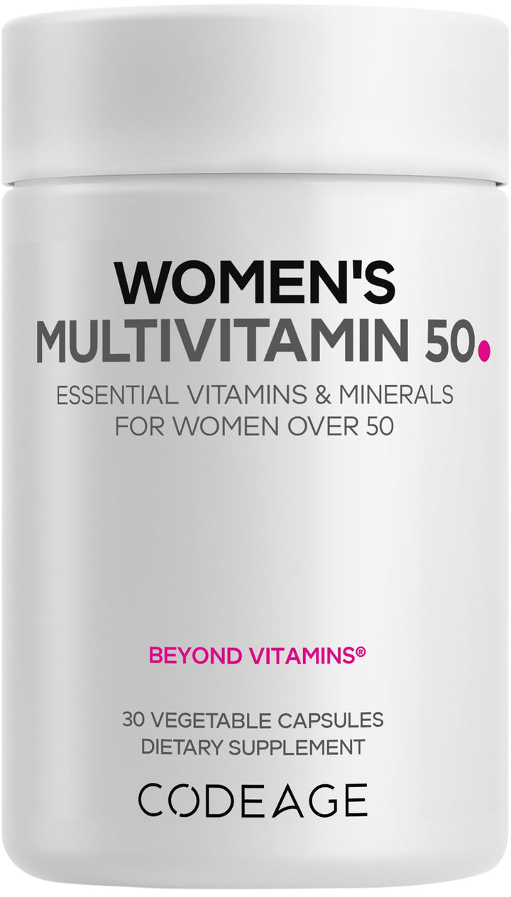 Codeage Women’s Multivitamin 50 bottle front promotes daily wellness