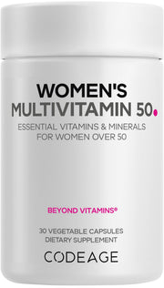Codeage Women’s Multivitamin 50 bottle front promotes daily wellness