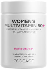Codeage Women’s Multivitamin 50plus bottle with daily vitamins for mature women.
