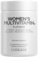 Codeage Womens Multivitamin Platinum bottle for complete daily wellness