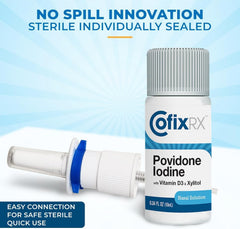 CofixRx nasal cleanse with povidone-iodine active ingredient for cleansing feel.